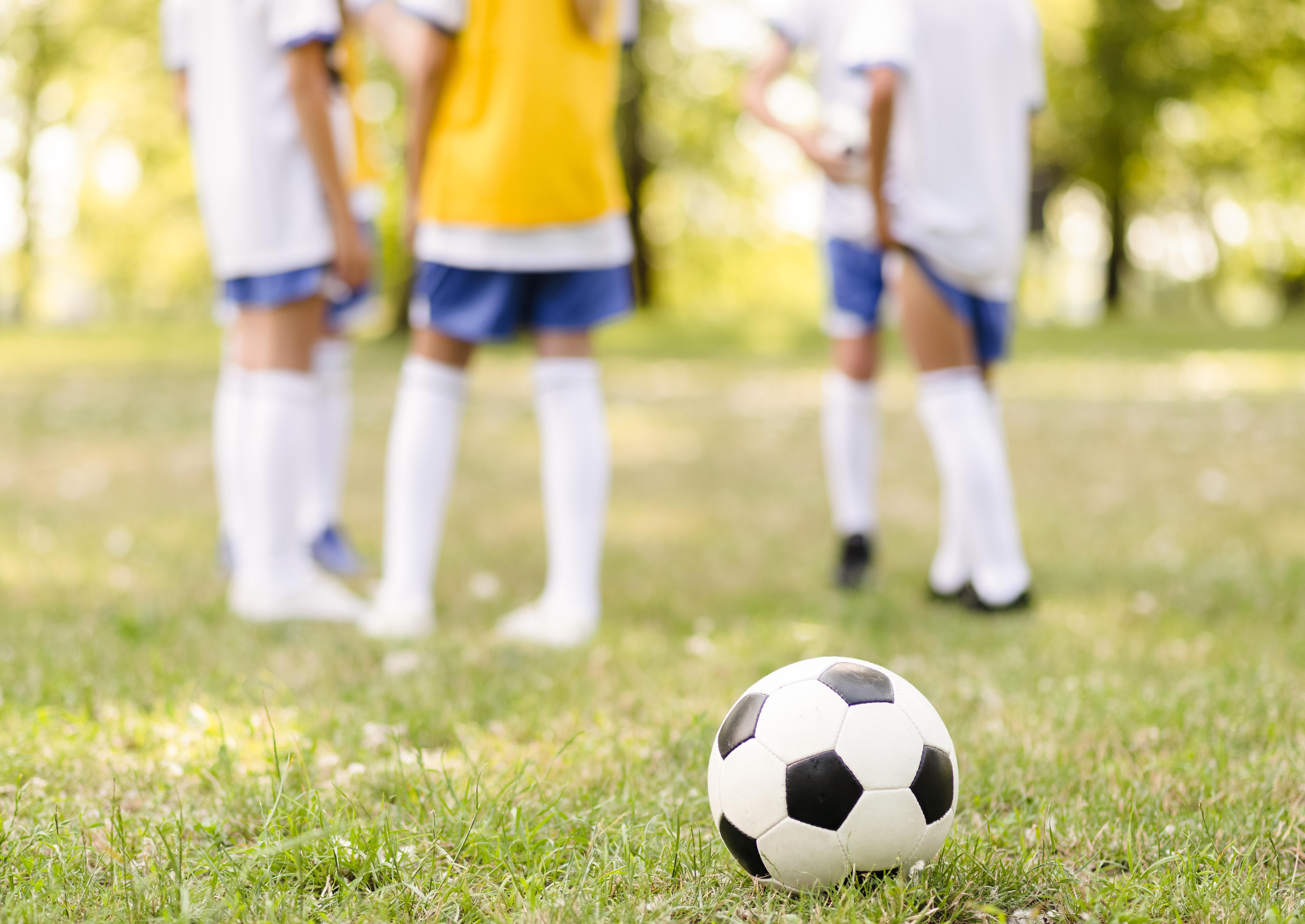 Kids playing soccer at Atlanta Eagles Arena